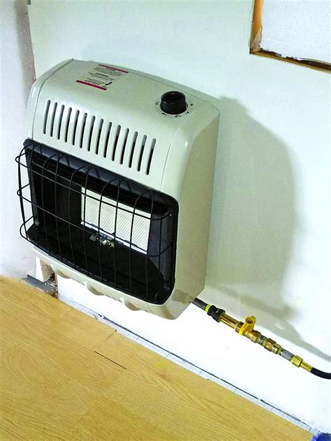 hook up propane wall heater